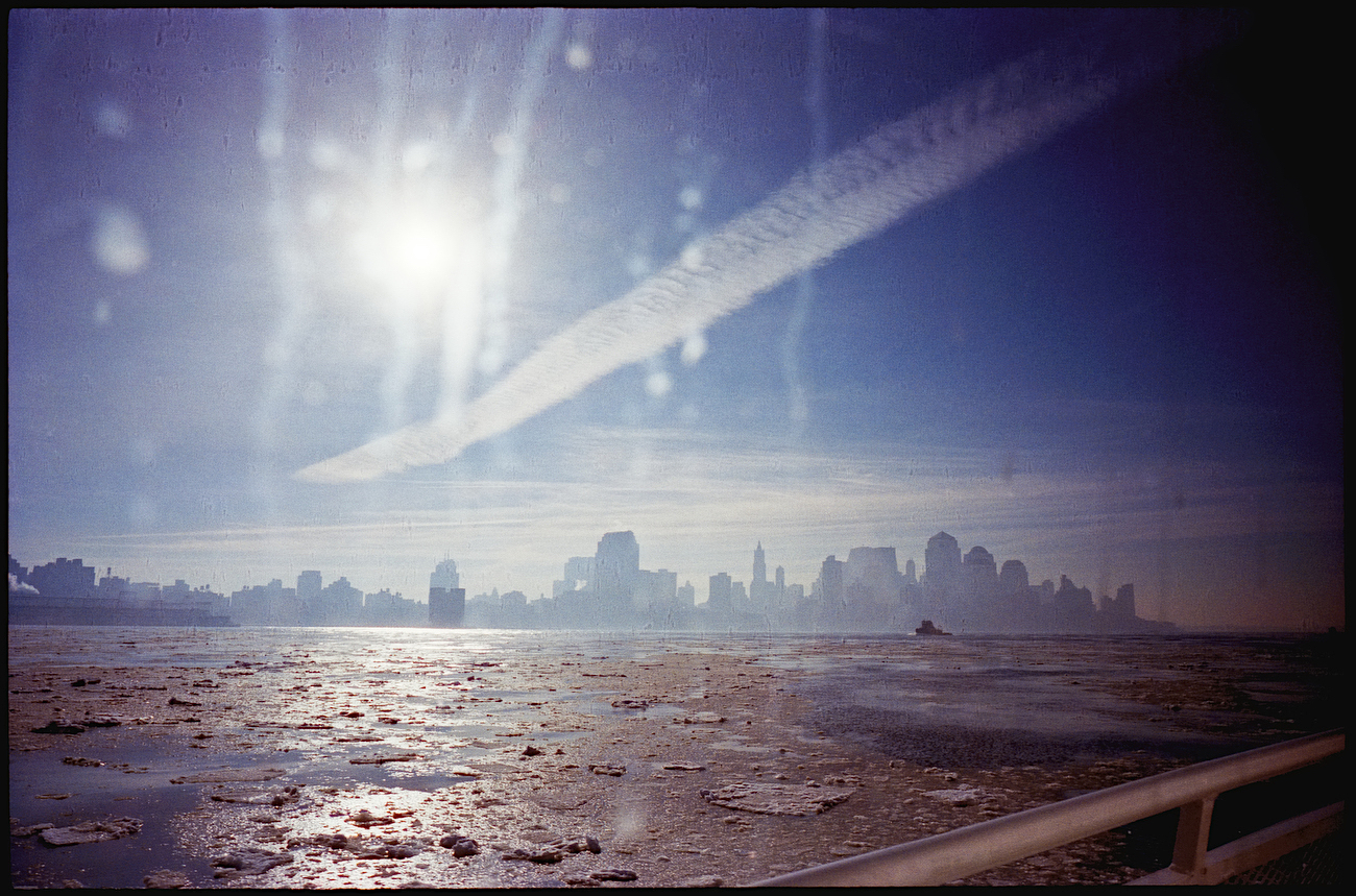 Ice on Hudson River - Photograph by John Strazza